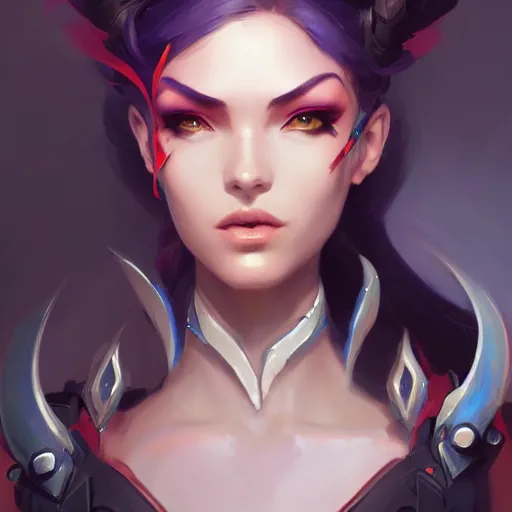 Prompt: a beautiful portrait of a beautiful widowmaker, overwatch concept art by pete mohrbacher and guweiz and ilya kuvshinov, digital art, highly detailed, intricate, sharp focus, trending on artstation hq, deviantart, unreal engine 5, 4 k uhd image