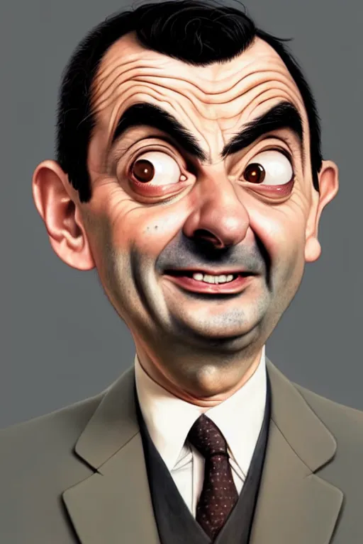 funny mr bean, manga cover art, detailed color | Stable Diffusion