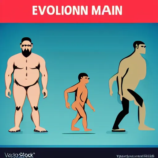 Prompt: evolution of man