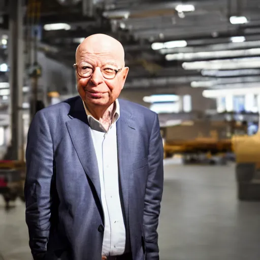 Image similar to uhd candid photo of klaus schwab with empty pockets and very sad frown, with accurate face, uhd, studio lighting, photorealistic, correct face, photo by annie leibovitz