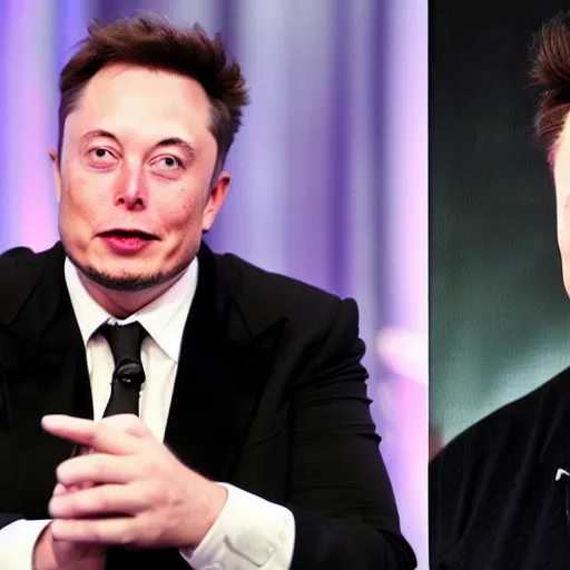 Image similar to a very magical Elon musk