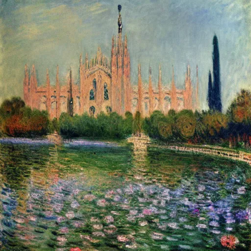 Image similar to milan italy by monet