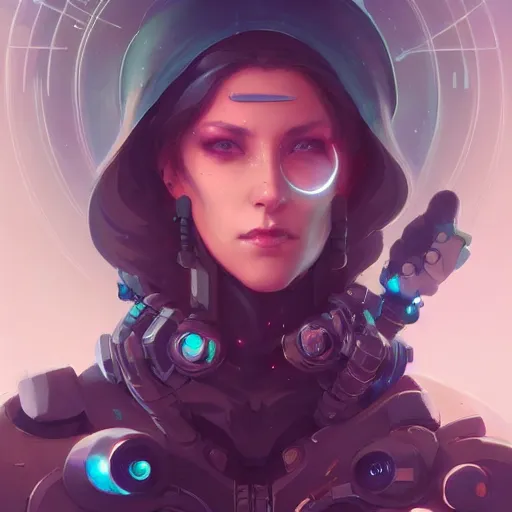 Prompt: a portrait of a beautiful cybernetic wiccan, cyberpunk concept art by pete mohrbacher and wlop and artgerm and josan gonzales, digital art, highly detailed, intricate, sci-fi, sharp focus, Trending on Artstation HQ, deviantart, unreal engine 5, 4K UHD image