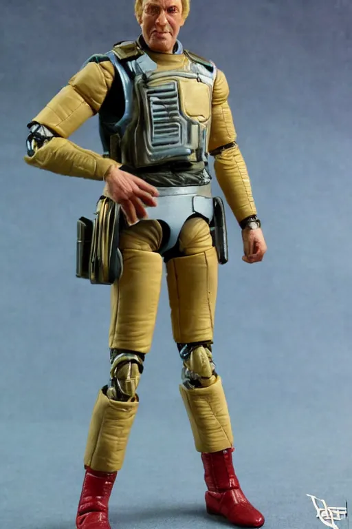 Prompt: 8 k high definition, 1 9 8 0 kenner style action figure, full body, highly detailed, science fiction, photorealistic