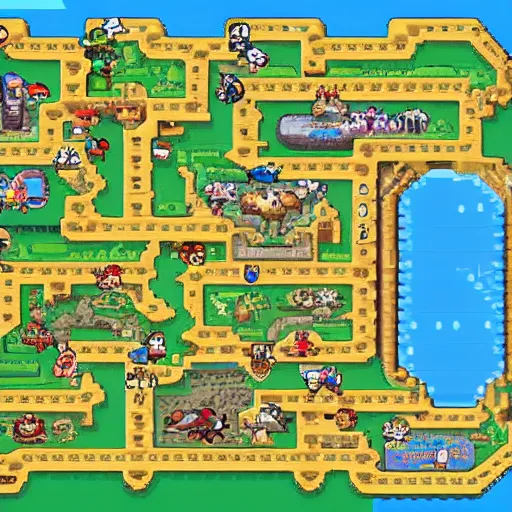 Image similar to pokemon map, gba screenshot