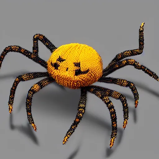 Image similar to an anthropomorphic spider knitting, ultra detailed, 8 k, trending on artstation, award - winning art,