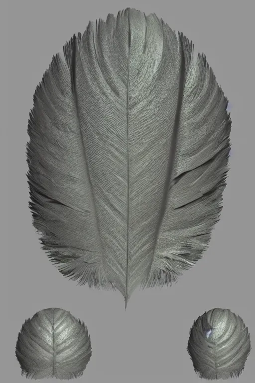 Image similar to 3d texture, normal map, feather