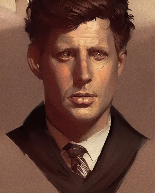 Image similar to a portrait of kennedy in the style of a [ roman empire ] senator!, art by greg rutkowski and artgerma, stunning! concept art, character design