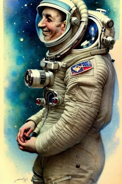 Image similar to (((((1950s cosmonaut. muted colors.))))) by Jean-Baptiste Monge !!!!!!!!!!!!!!!!!!!!!!!!!!!