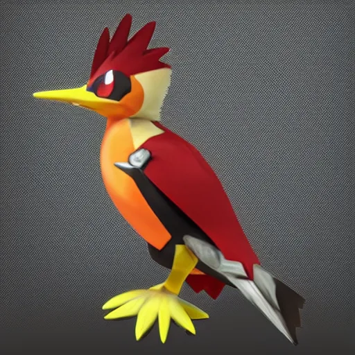 a pokemon that looks like a woodpecker, with a beak of Stable