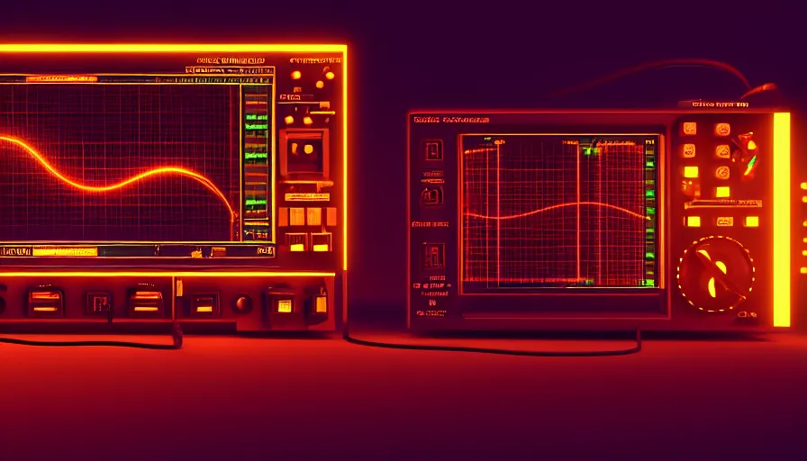 Image similar to retrofuturism old rct screen oscilloscope, old soviet machine, volumetric lighting, photorealistic rendering, artstation, redshift, octane, golden ratio