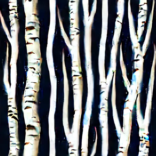 Image similar to vector art for cnc plasma, laser, unique modern birch tree design pattern