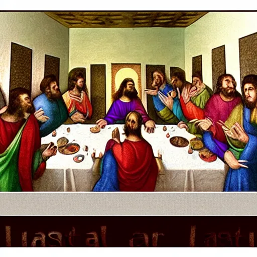 Image similar to last supper