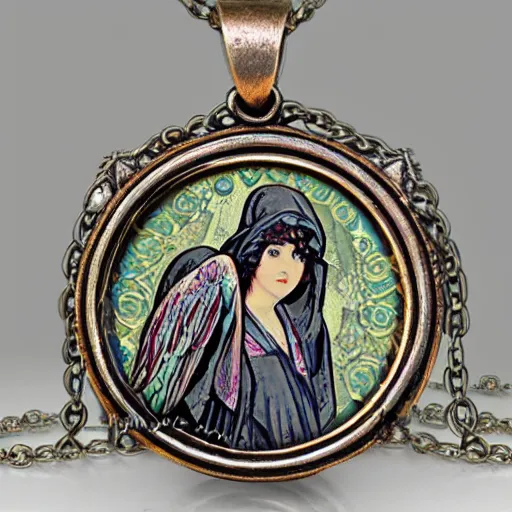 Image similar to seraphim necklace artnouveau style