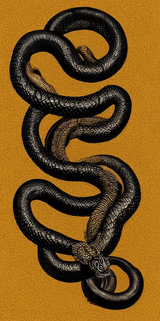 Tattoo inspired artwork featuring snake headed Medusa