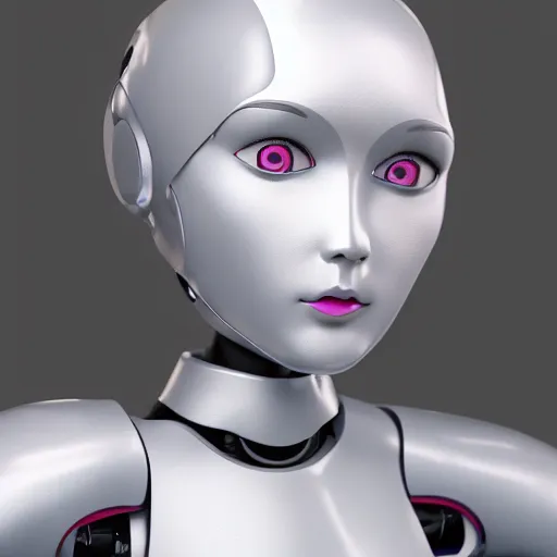 Prompt: A female humanoid robot, lof of details, 4k