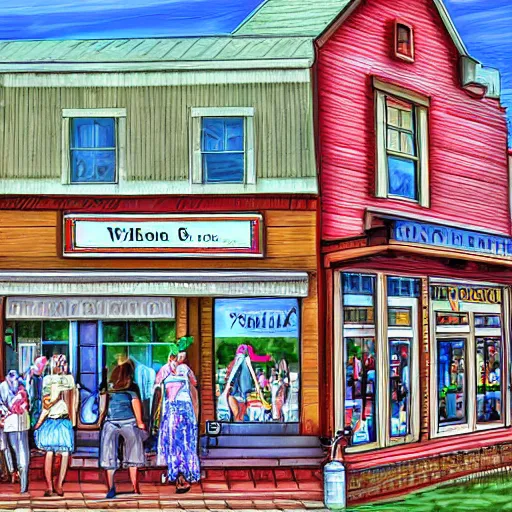 Image similar to Walton's five and dime, Bentonville Arkansas, digital art