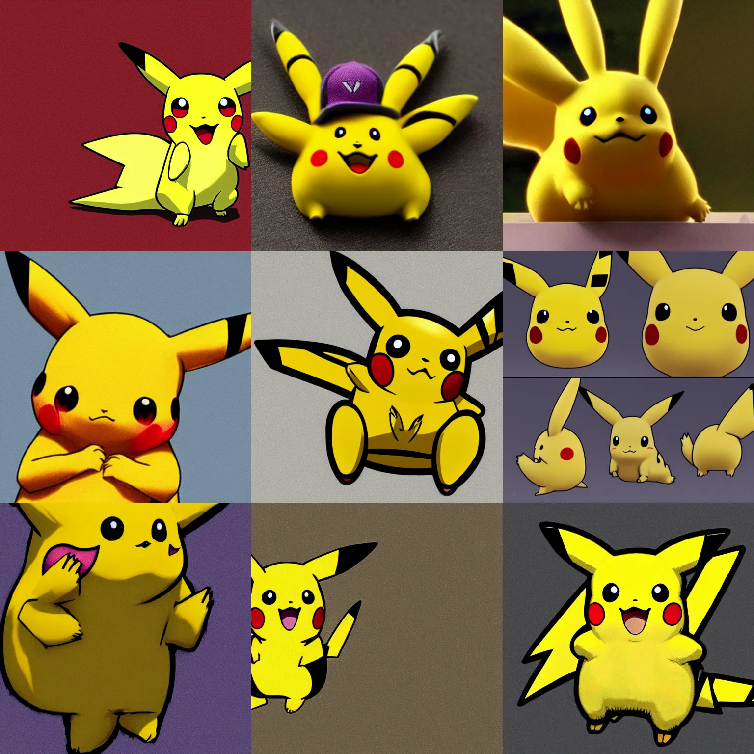 Pikachu futurista vestido com roupas esportivas em fundo transparente