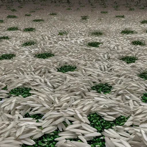 Image similar to Piles of rice scattered, real engine render