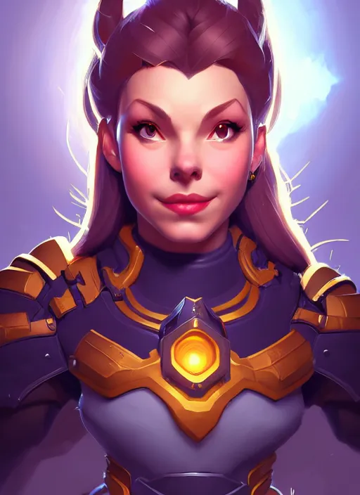 Image similar to lovely brigitte from overwatch, fantasy, fantasy art, character portrait, portrait, close up, highly detailed, scifi art, intricate detail, amazing detail, sharp focus, vintage fantasy art, vintage sci - fi art, radiant light, trending on artstation, caustics, by rhads