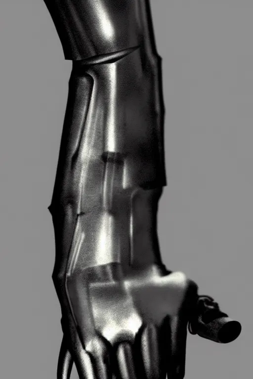 Image similar to a cyberpunk dark metallic arm prosthesis realistic proportions, electric, close look, anatomically correct hand and fingers, sci - fi, rpg, digital painting, artstation, concept art, smooth, 8 k frostbite 3 engine, ultra detailed