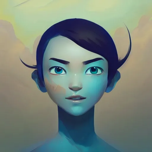 Image similar to face icon stylized minimalist contact 1 9 9 7, loftis, cory behance hd by jesper ejsing, by rhads, makoto shinkai and lois van baarle, ilya kuvshinov, rossdraws global illumination