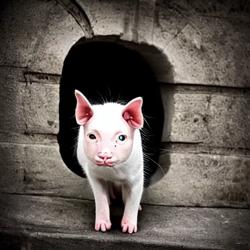 Image similar to a cat - pig - hybrid, animal photography