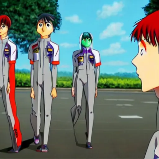 Prompt: neon genesis evangelion as a pixar movie