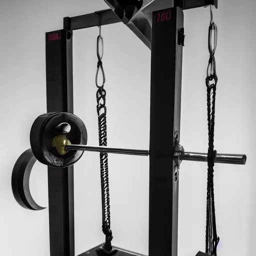 Prompt: a strength tester attached to a guillotine, photography, highly detailed, high quality, 8 k, soft lighting,