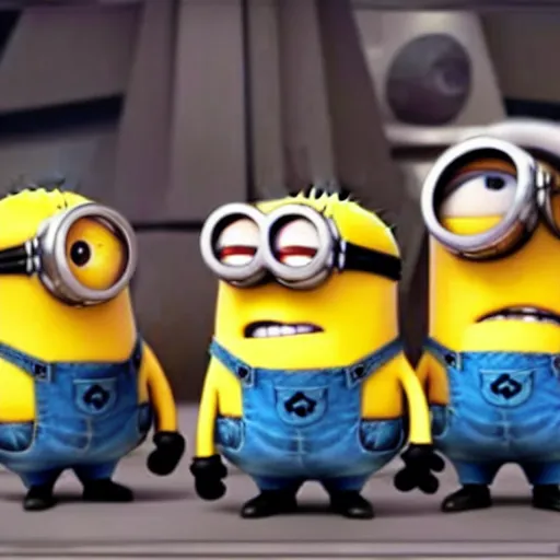 Image similar to minions in a star wars movie