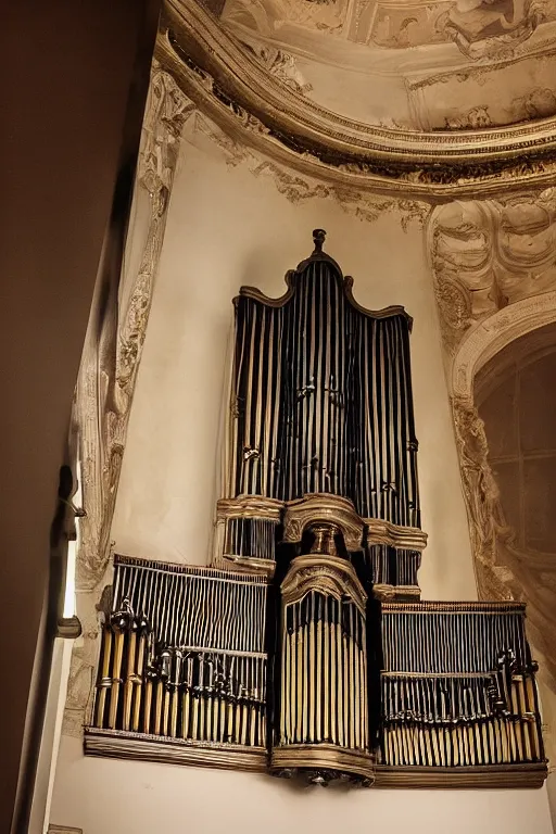 Prompt: a pipe organ made of multiple overlapping layers of dark smoke, style of goya and caravaggio