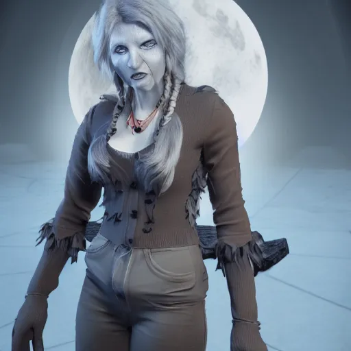 Image similar to cute handsome female werewolf from van helsing unreal engine hyperreallistic render 8k character concept art masterpiece