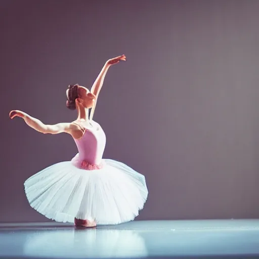 Image similar to ballerina dancing inside of a jar