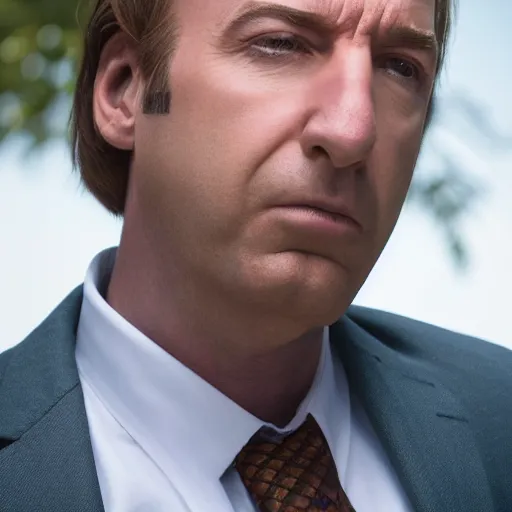 Image similar to super high quality saul goodman, realistic photorealistic high-resolution saul Goodman, very saul goodman, high def, saul, saul Goodman, better call saul, better call saul Goodman, 8k, 4k, professional, depth of field, sigma art 85mm f1.4, large sensor dslr, professional photo, saul goodman, very very saul goodman