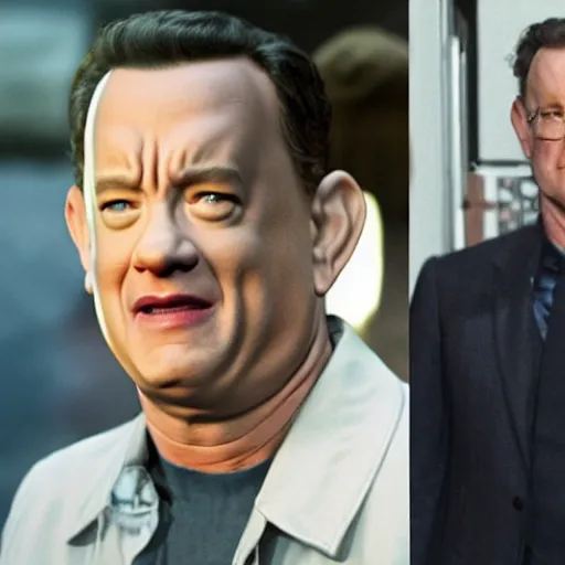 Prompt: tom hanks as spider - man