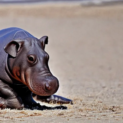 Prompt: photo of a hippopotamus dachshund hybrid