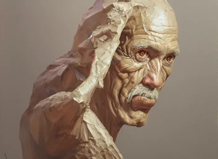 Image similar to concept art of sculpture of humanity oil painting by Jama Jurabaev, extremely detailed, brush hard, artstation, for AAA game, high quality