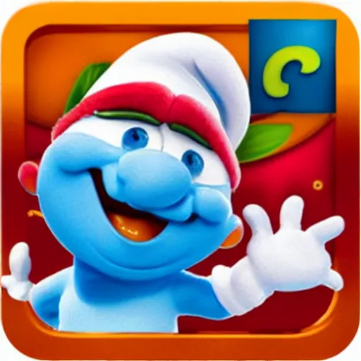 Image similar to papa papaya smurf