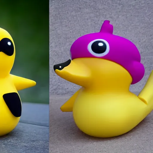 Prompt: banana duck as a new pokemon