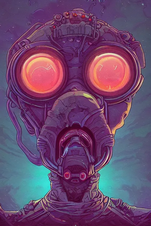 Image similar to portrait of jewel orbfolk cyclops 📐 in the style of Rob Lefield and Dan Mumford , trending on artstation, digital art,surrealism ,macro,blueprint ,vaporwave ,