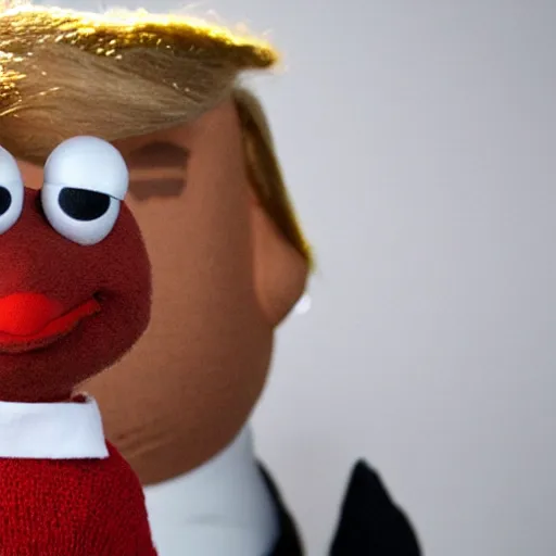 Image similar to Donald Trump as a muppet