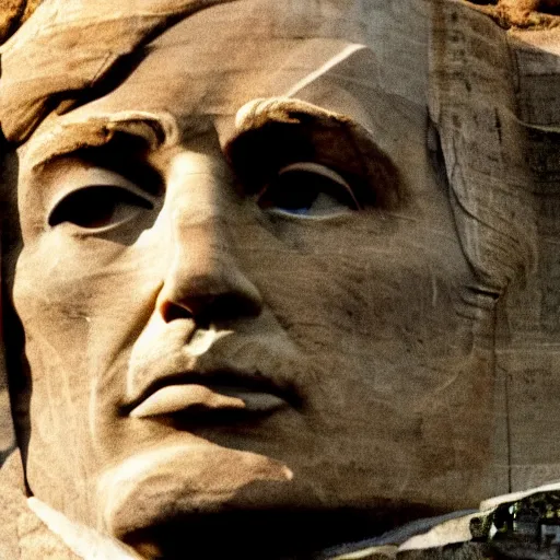 Image similar to donald trump's face on mount rushmore