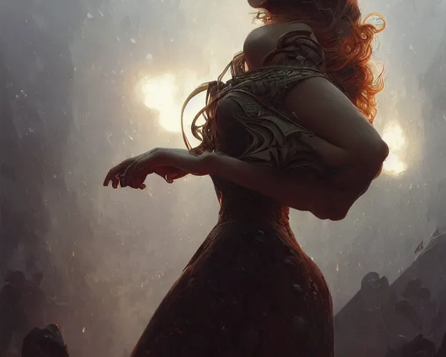 Image similar to photography of alex howitt, deep focus, d & d, fantasy, intricate, elegant, highly detailed, digital painting, artstation, concept art, matte, sharp focus, illustration, hearthstone, art by artgerm and greg rutkowski and alphonse mucha