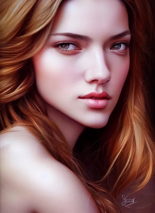 Image similar to photo of a gorgeous young woman in the style of stefan kostic, realistic, sharp focus, 8 k high definition, insanely detailed, intricate, elegant, art by stanley lau and artgerm