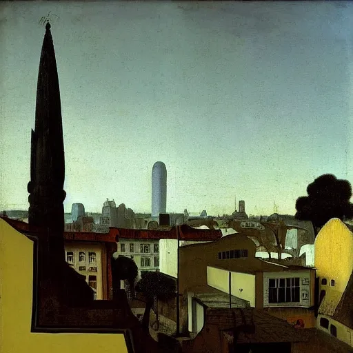 Image similar to sao paulo painted by johannes vermeer