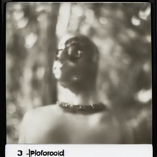 Prompt: 35mm polaroid shoot of the fool from tarot 80s, photography