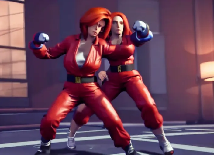 Image similar to dana scully's special move in street fighter v ( 2 0 1 7 ), dynamic pose, official media, ps 4 in - game cinematic, 5 k