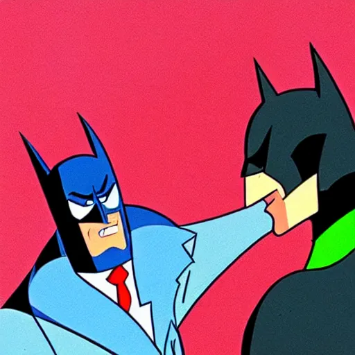 Image similar to screengrab from Batman: the animated series