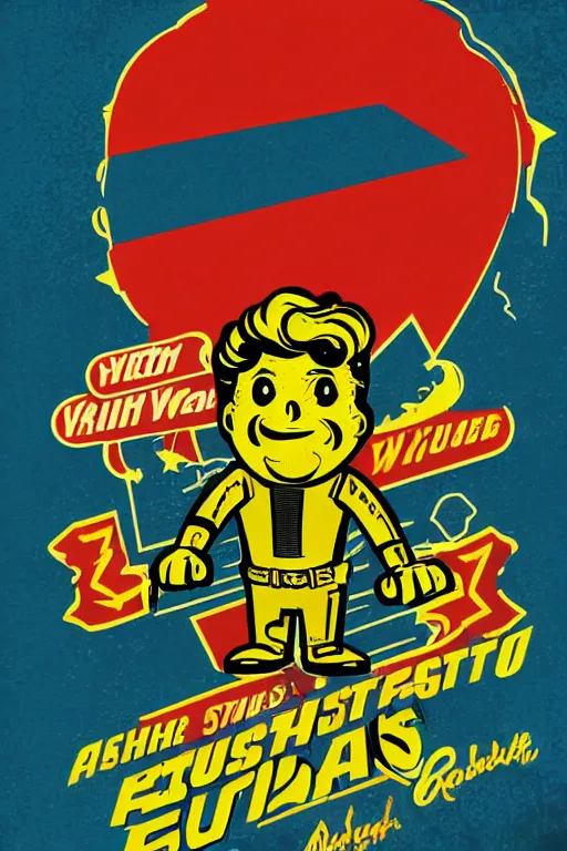 Image similar to fallout 7 6 retro futurist illustration art by butcher billy, sticker, colorful, illustration, highly detailed, simple, smooth and clean vector curves, no jagged lines, vector art, smooth andy warhol style