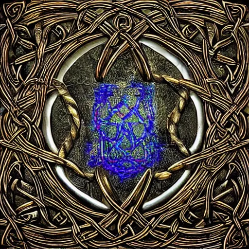 Prompt: brass statue engraved with celtic knotwork, gothic art, popping color, detailed, eerie, emotional, gothic, highly detailed, incredibly sharp focus, Artstation, deviantart, artgem, insane detail, intense color, vibrant cartoon art, award-winning art, super precise detail, golden ratio, in the style of Pixar and Disney